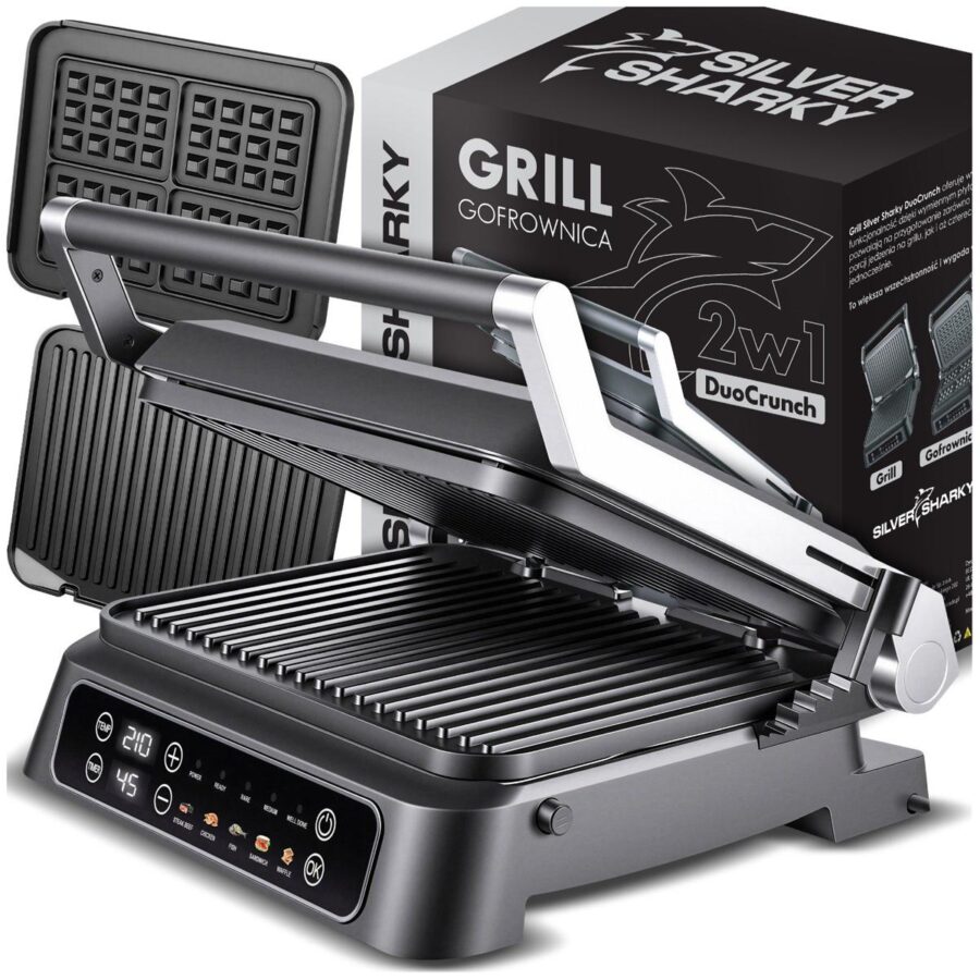 Grill elektryczny i gofrownica 2w1 DuoCrunch