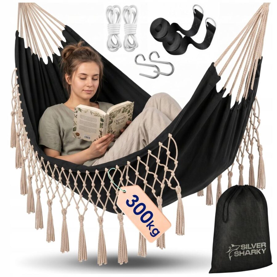 Hamak ogrodowy dwuosobowy BOHO